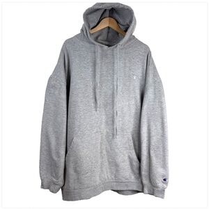 Champion Gray Hooded Sweatshirt Pullover